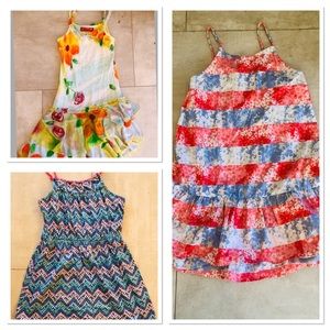 Three girls dresses